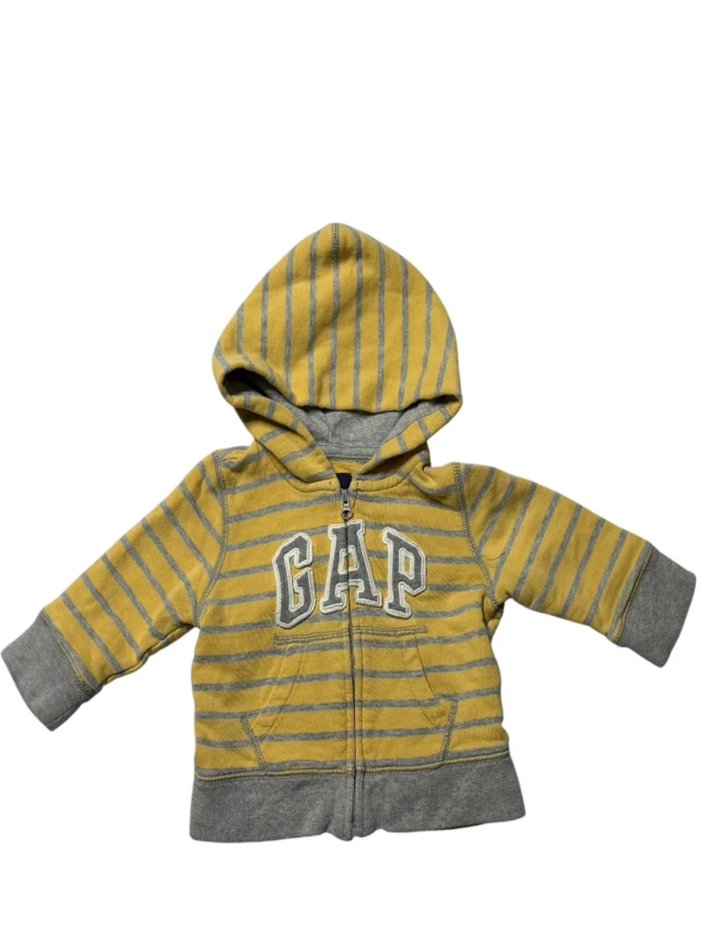Baby GAP Toddler Baby Boy Girl Striped Hooded Jacket Size 12-18 Months